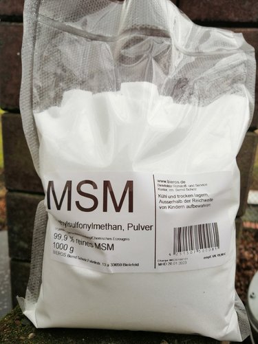 MSM  1 kg  99,9 % rein  (Vakuumbeutel) (B)