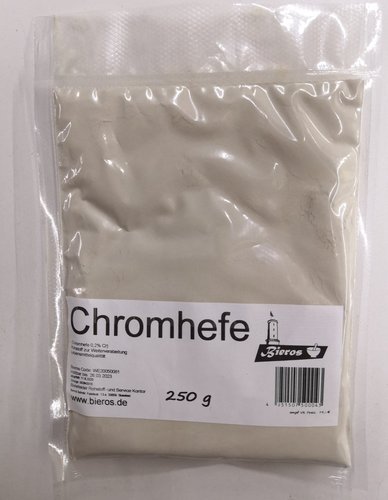 Chromhefe 0,2% Cr. 250g, Unterstützt die Diät, Vakuum-Nachfüllbeutel