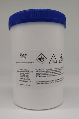 Borax 1 kg türkisches Borax >99,9 % rein