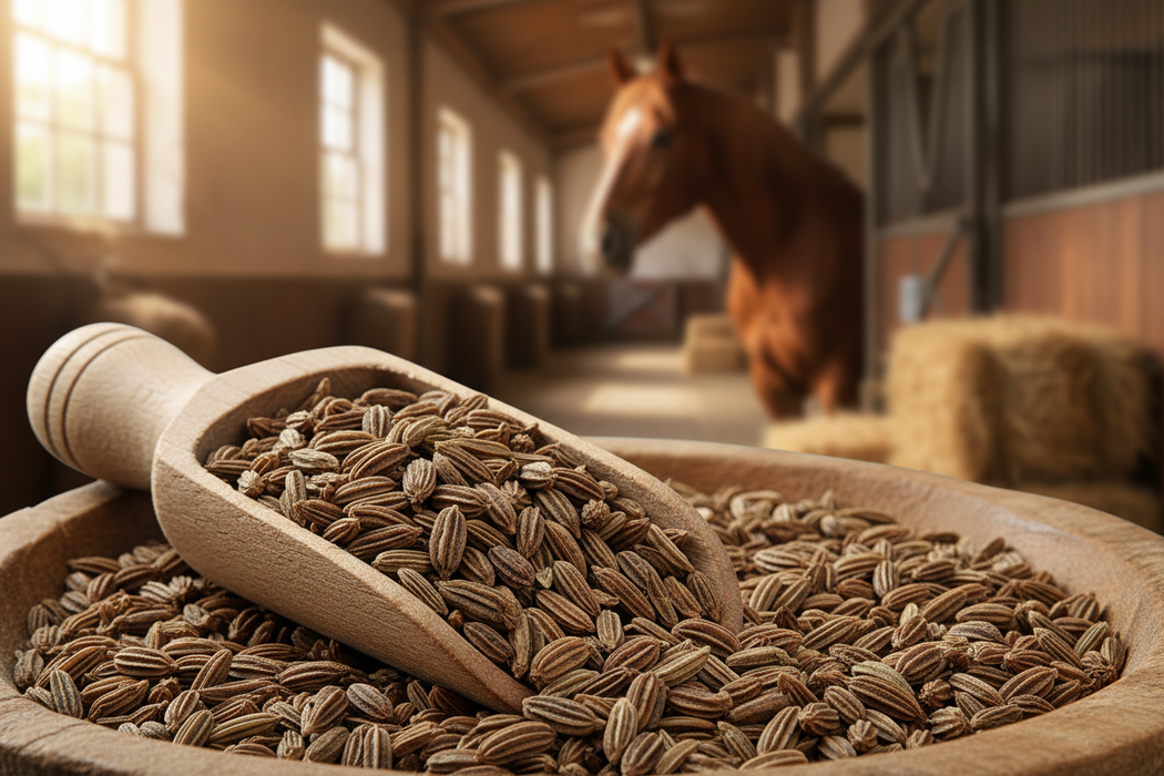 Fenchelsamen braun bitter 1kg - Natürliches Einzelfuttermittel für Pferde